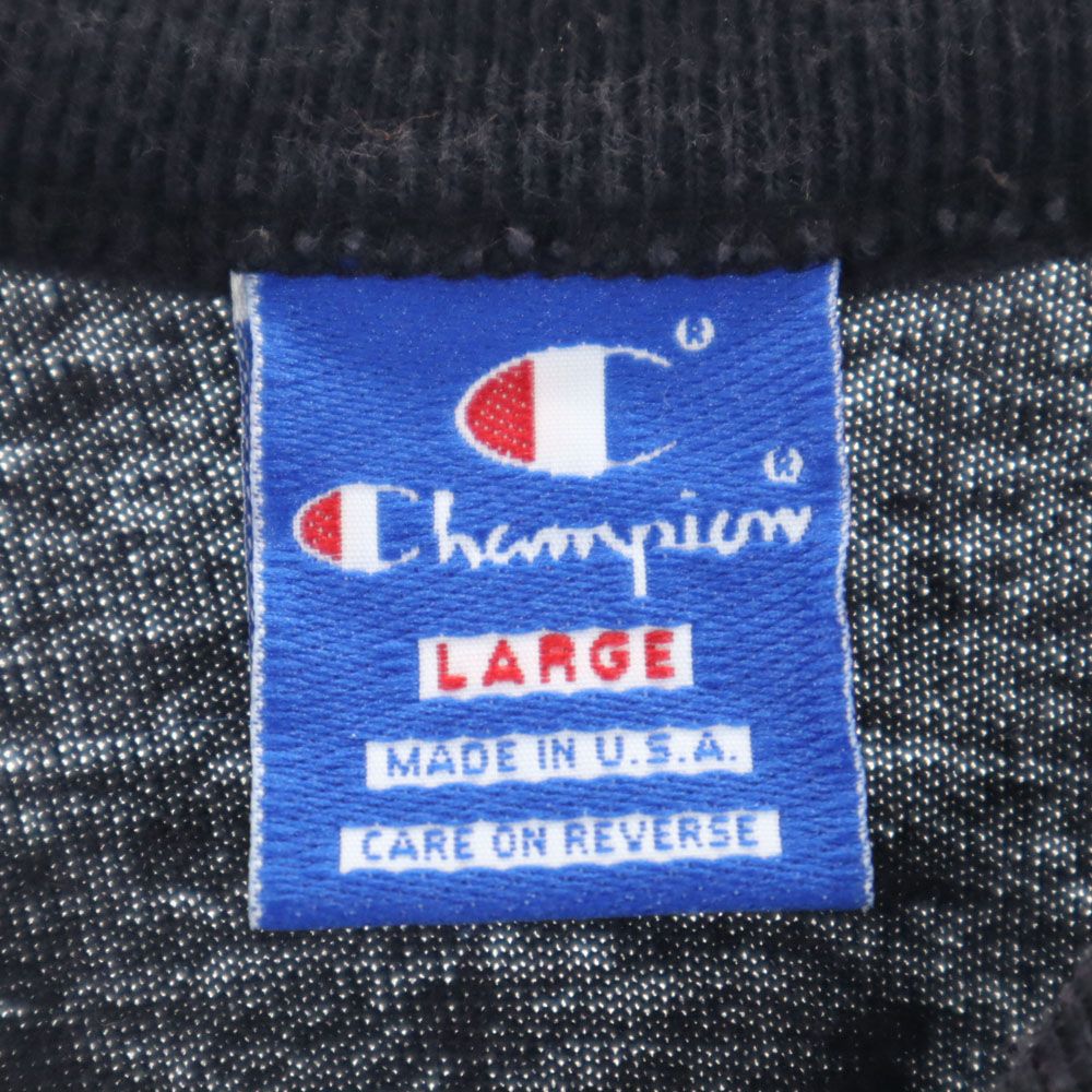 Champion チャンピオン 90s USA製 オールド 半袖 Tシャツ L ブラック レディース