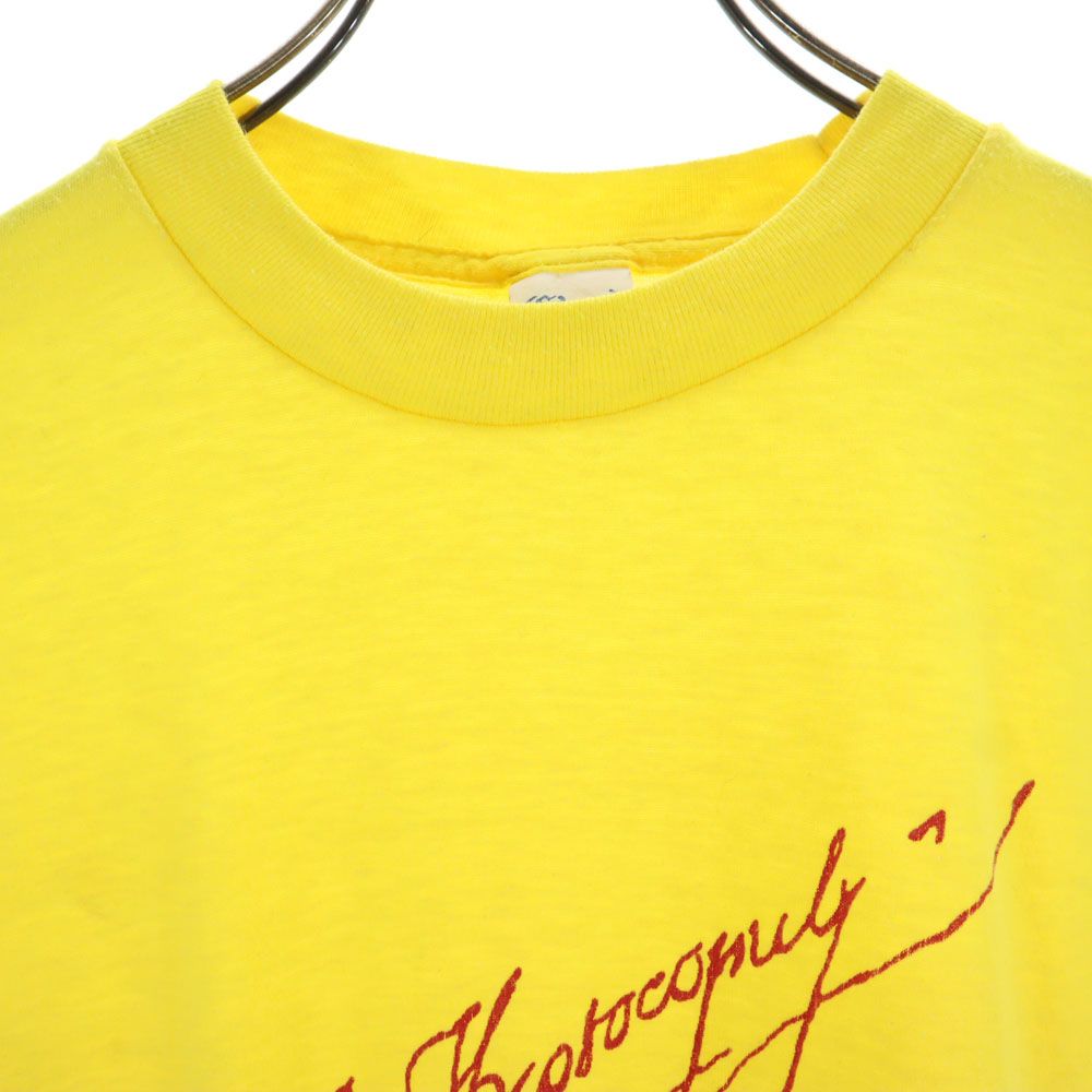 Ghed 80s USA製 ヴィンテージ 半袖 Tシャツ M イエロー メンズ