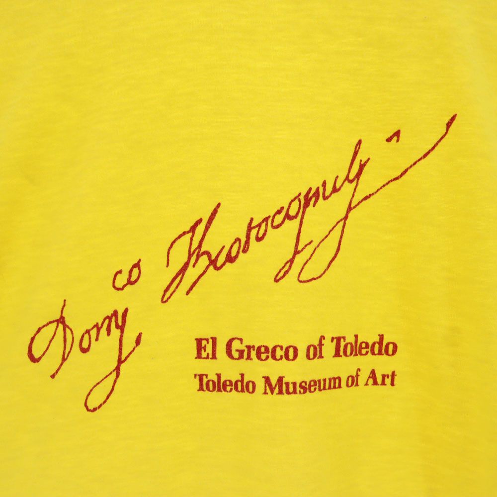 Ghed 80s USA製 ヴィンテージ 半袖 Tシャツ M イエロー メンズ