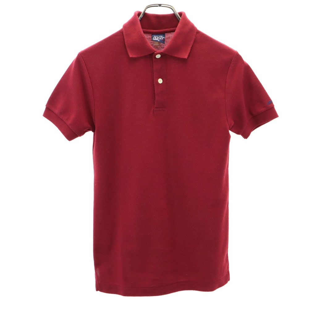 Levi's リーバイス 70s ヴィンテージ 半袖 ポロシャツ S ボルドー メンズ