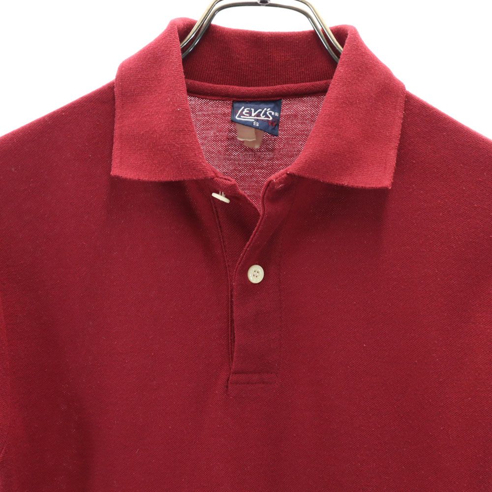 Levi's リーバイス 70s ヴィンテージ 半袖 ポロシャツ S ボルドー メンズ