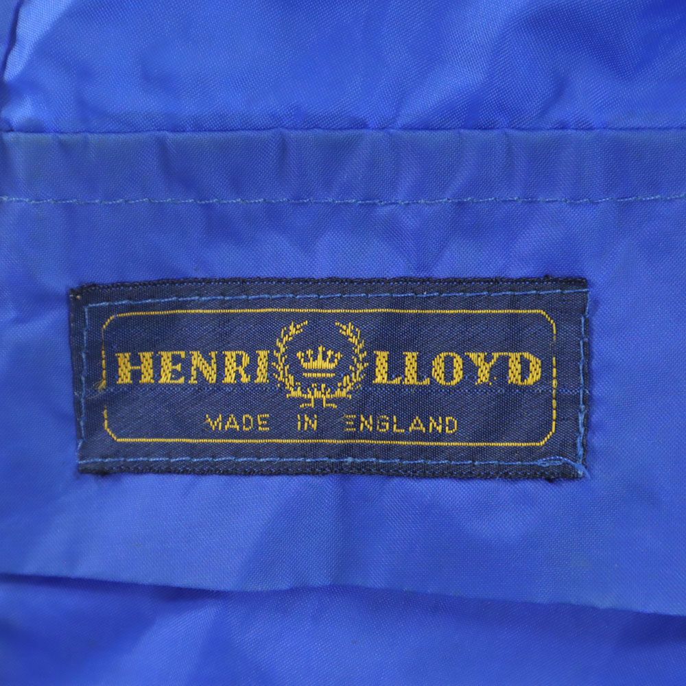 HENRI LLOYD ヘンリーロイド 80s 90s イギリス製 オールド ナイロンジャケット M ブルー フード ヨット メンズ