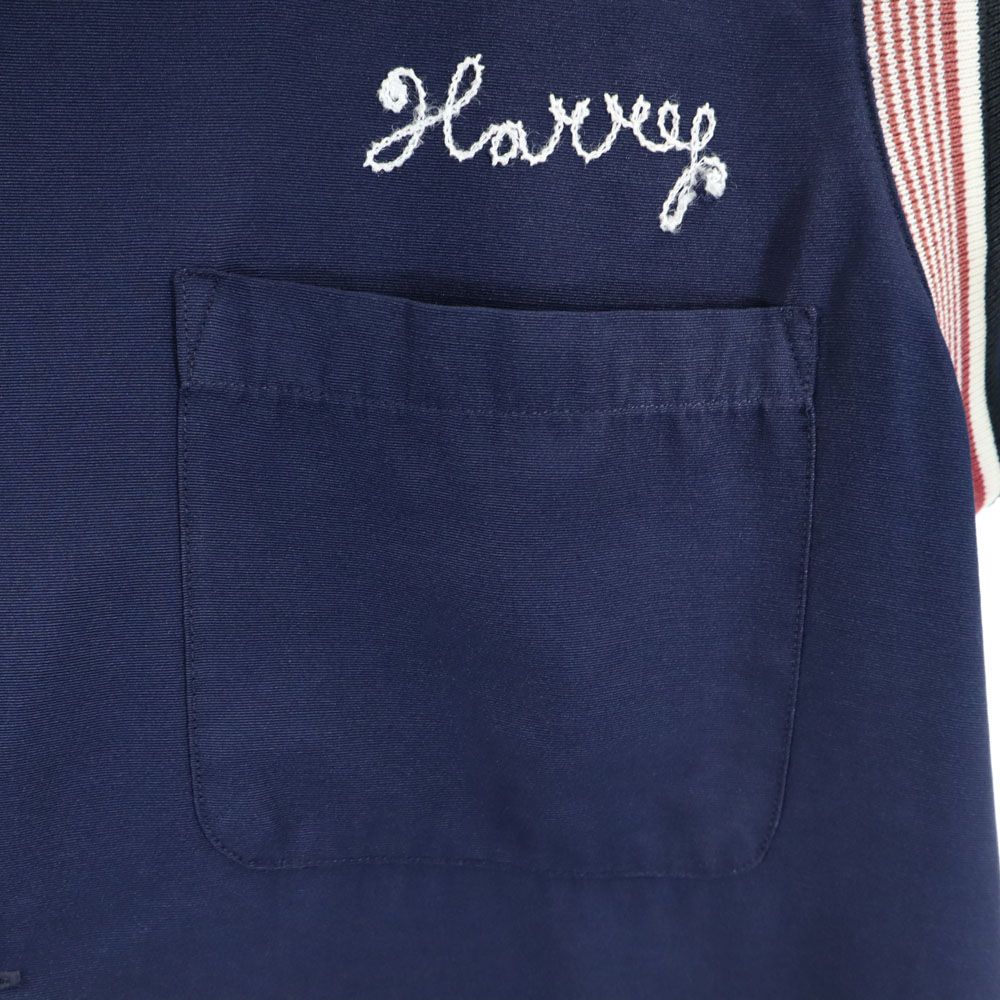 コリスコ 半袖 オープンカラーシャツ ネイビー系 CORISCO メンズ