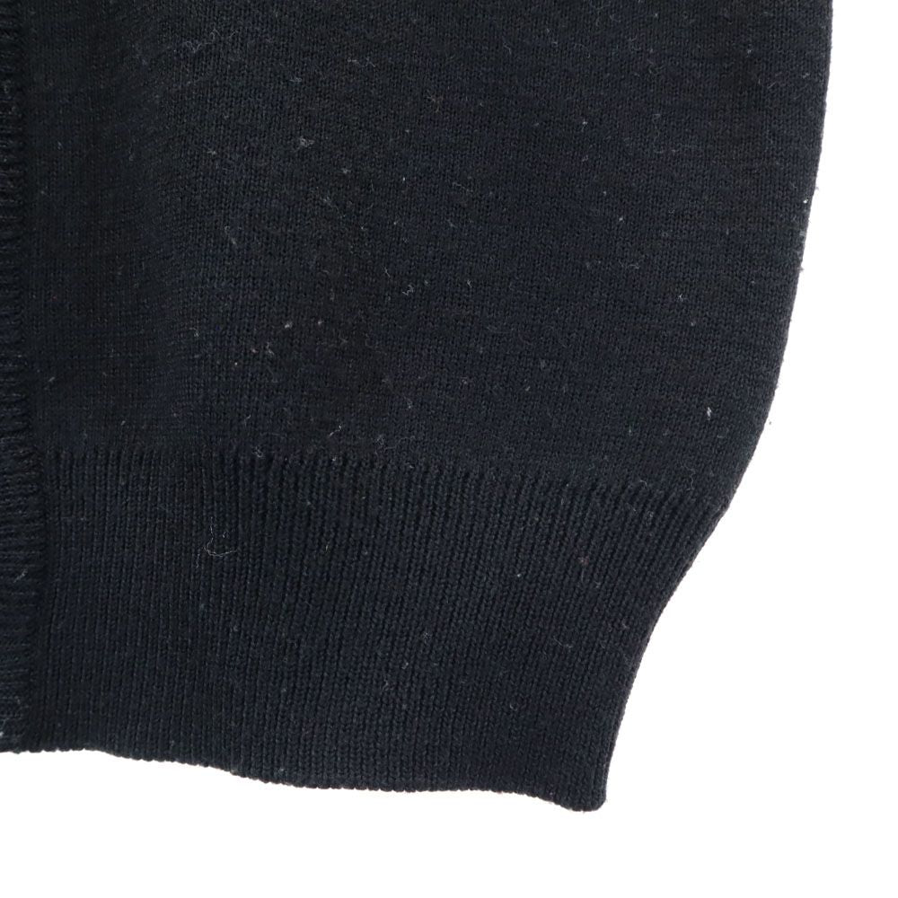 YVES SAINT LAURENT イヴサンローラン 90s オールド Vネック ニットベスト 120 ブラック キッズ