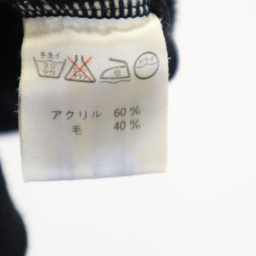 YVES SAINT LAURENT イヴサンローラン 90s オールド Vネック ニットベスト 120 ブラック キッズ