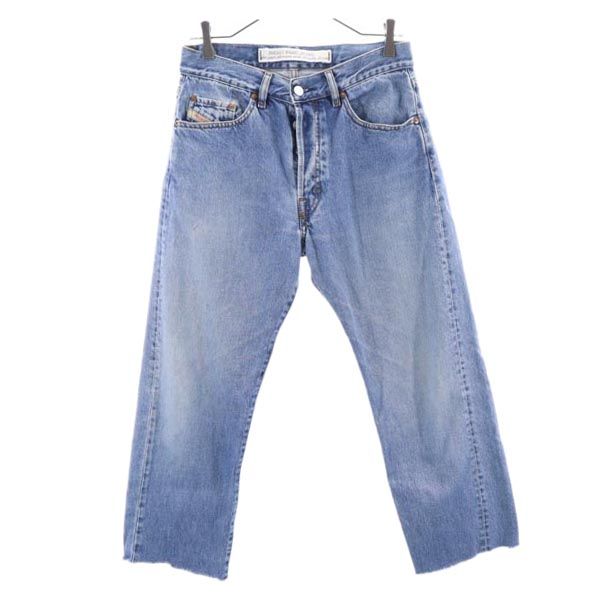 DIESEL ディーゼル イタリア製 カットオフ ストレートデニムパンツ w29 ボタンフライ ジーパン メンズ