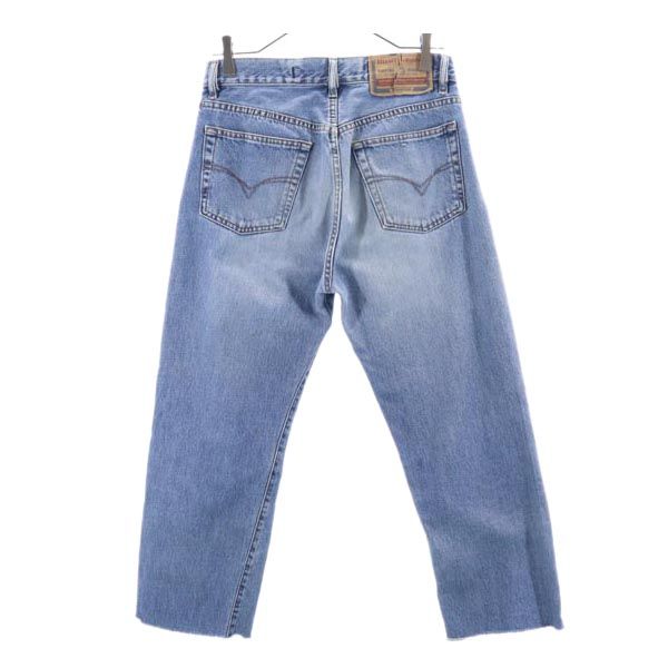 DIESEL ディーゼル イタリア製 カットオフ ストレートデニムパンツ w29 ボタンフライ ジーパン メンズ