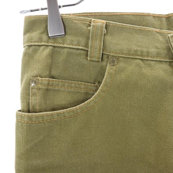 UFO ユーフォー 日本製 ストレートデニムパンツ w30 グリーン系 ジーパン メンズ