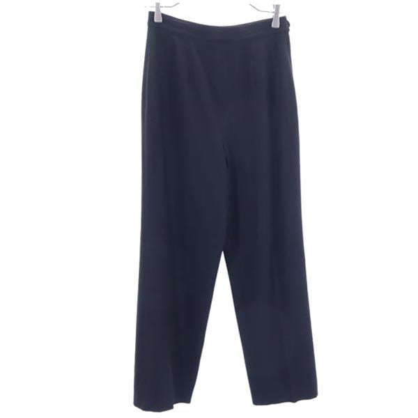 MAX MARA マックスマーラ イタリア製 ウールブレンド スラックスパンツ 40 黒 レディース