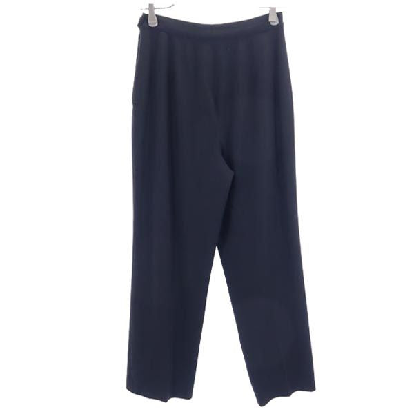 MAX MARA マックスマーラ イタリア製 ウールブレンド スラックスパンツ 40 黒 レディース