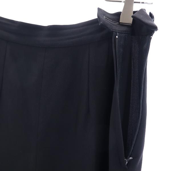 MAX MARA マックスマーラ イタリア製 ウールブレンド スラックスパンツ 40 黒 レディース