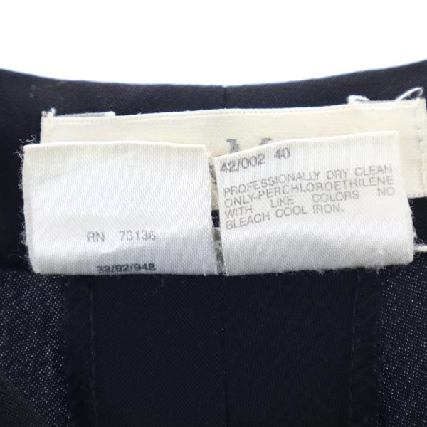 MAX MARA マックスマーラ イタリア製 ウールブレンド スラックスパンツ 40 黒 レディース