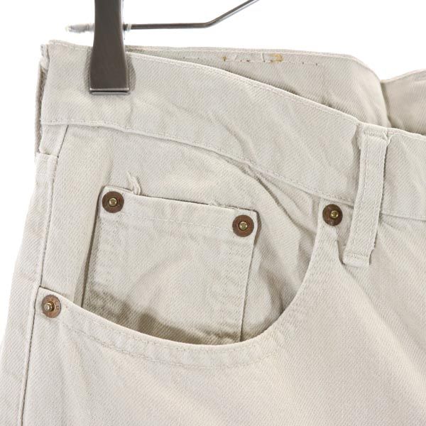 リーバイス 90s 509 ストレートデニムパンツ W33 ベージュ Levi's ジーパン メンズ