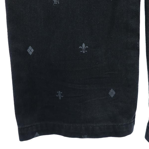 Karl Kani カールカナイ 総柄 コットンパンツ w32 黒 メンズ