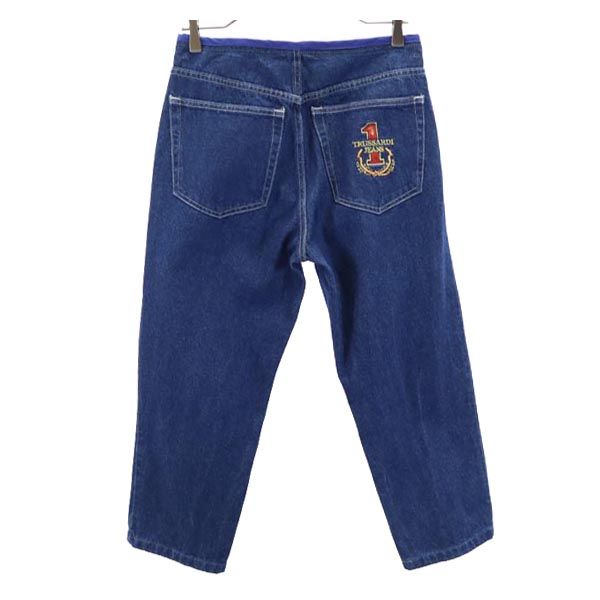 TRUSSARDI トラサルディ テーパードデニムパンツ インディゴ ジーパン メンズ