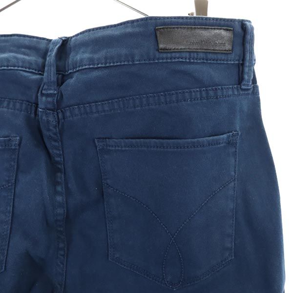 Calvin klein カルバンクライン ロング ストレートパンツ w28 ネイビー メンズ