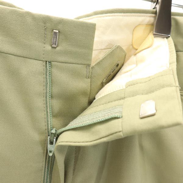 DAKS ダックス ウールブレンド スラックスパンツ 84 カーキ メンズ