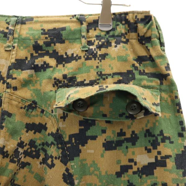 デジタルカモ ミリタリー カーゴパンツ カーキ系 ボタンフライ メンズ