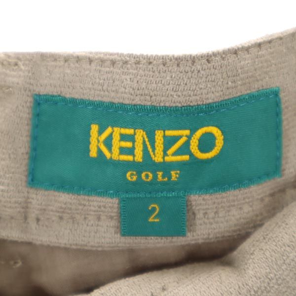 KENZO ケンゾー ゴルフ 日本製 ロゴ刺繍 ゴルフ パンツ 2 ベージュ系 GOLF レディース