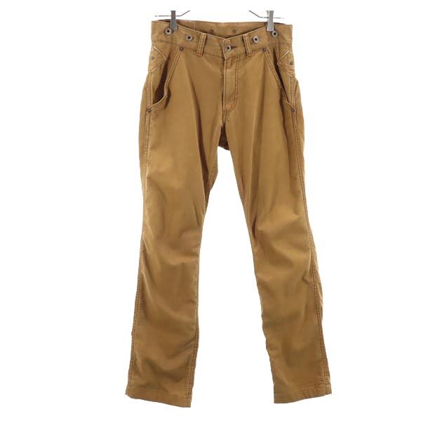 Johnbull ジョンブル 日本製 ロングパンツ S ブラウン系 メンズ