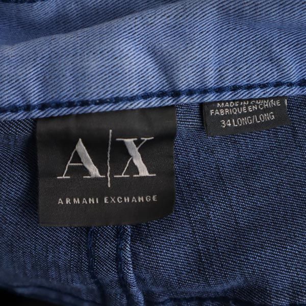 アルマーニエクスチェンジ ストレートデニムパンツ W34 青系 ARMANI EXCHANGE ジーパン メンズ