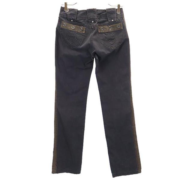 DIESEL ディーゼル ストレートパンツ w26 ブラック×ブラウン メンズ