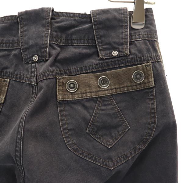 DIESEL ディーゼル ストレートパンツ w26 ブラック×ブラウン メンズ