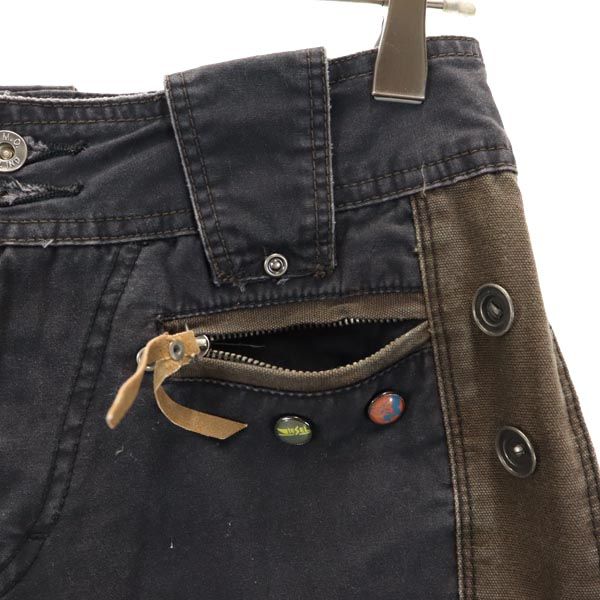 DIESEL ディーゼル ストレートパンツ w26 ブラック×ブラウン メンズ