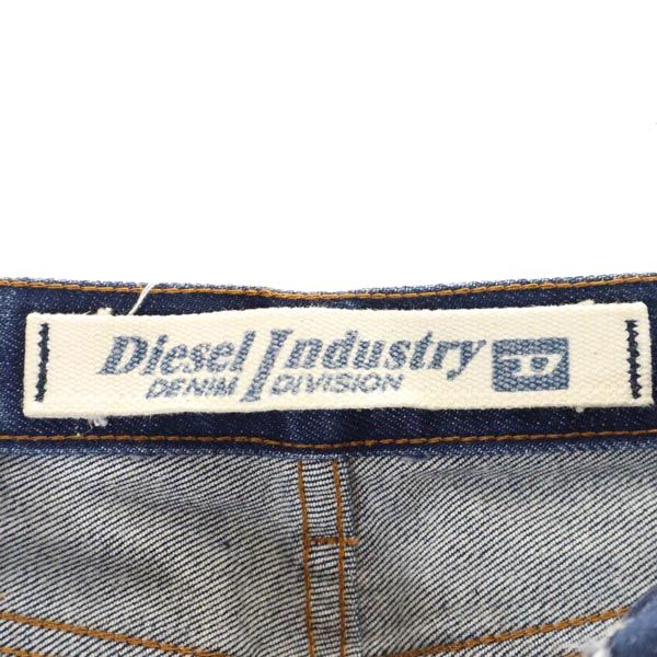 ディーゼル イタリア製 ストレートデニムパンツ w25 インディゴ DIESEL ボタンフライ ジーパン レディース