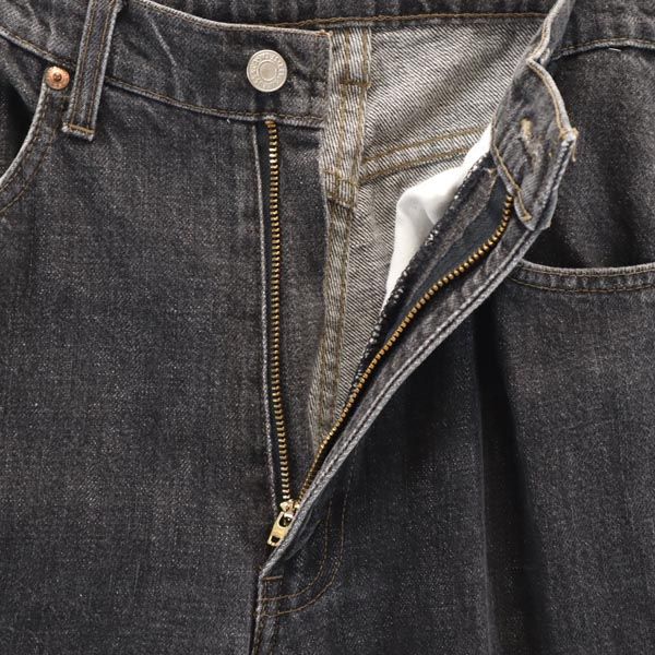 Levi's リーバイス 90s 603-0259 日本製 テーパードデニムパンツ W34 ブラック ジーパン 後染め ブラック メンズ