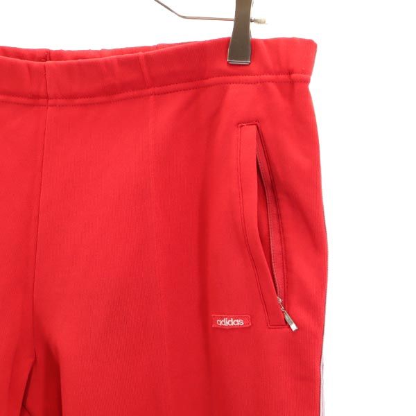 アディダス 710s 西ドイツタグ ヴィンテージ デサント製 TAD-9P ロングジャージパンツ O 赤×グレー adidas 足掛け付き メンズ