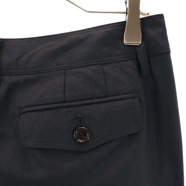 BURBERRY バーバリー 三陽商会 日本製 ウールブレンド クロップド スラックスパンツ 38 黒 テーパードパンツ レディース