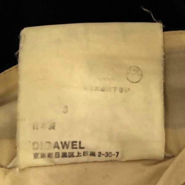 DIGAWEL ディガウェル 日本製 クロップドパンツ ネイビー メンズ