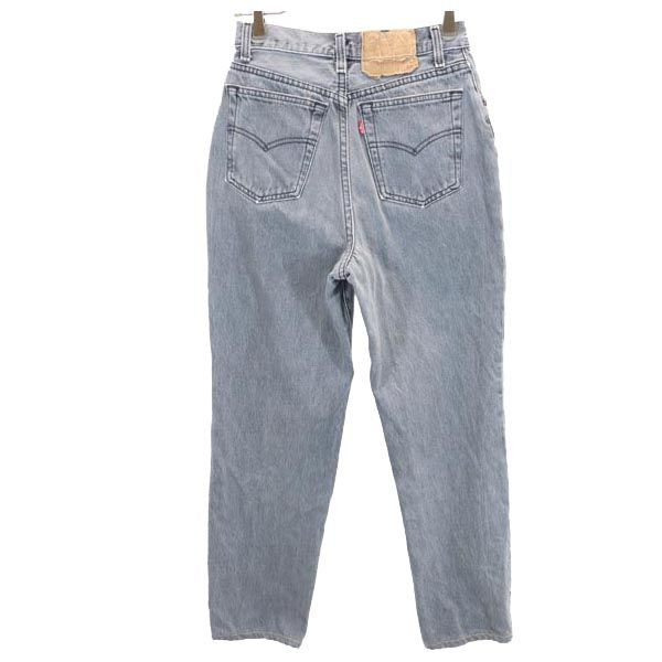 Levi's リーバイス 80s USA製 17501-6158 デニムパンツ 7 グレー ボタンフライ ジーパン レディース