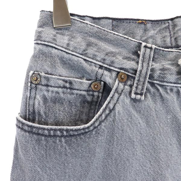 Levi's リーバイス 80s USA製 17501-6158 デニムパンツ 7 グレー ボタンフライ ジーパン レディース