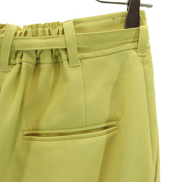 PUBLIC TOKYO パブリックトウキョウ 日本製 スラックスパンツ 2 イエロー レディース