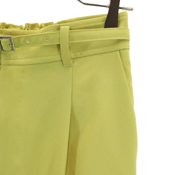 PUBLIC TOKYO パブリックトウキョウ 日本製 スラックスパンツ 2 イエロー レディース