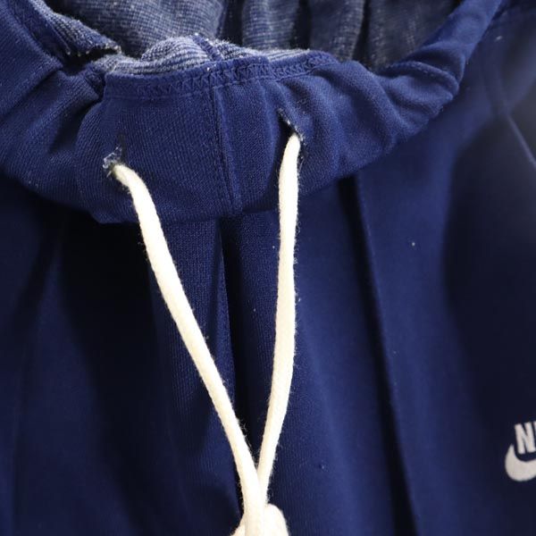 NIKE ナイキ 日本製 ロングジャージパンツ L ネイビー ウエストゴム メンズ