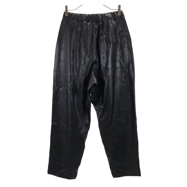 niko and... ニコアンド フェイク レザーパンツ M ブラック ウエストゴム ウエストベルト レディース