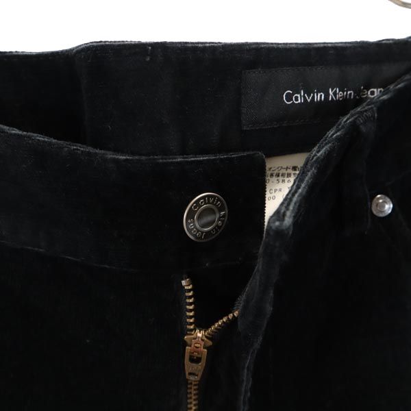 Calvin klein Jeans カルバンクラインジーンズ コーデュロイパンツ 30 ブラック系 レディース