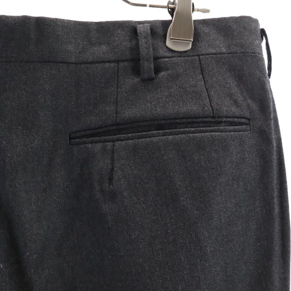 DAKS ダックス センタープレス スラックスパンツ 88 ダークグレー メンズ