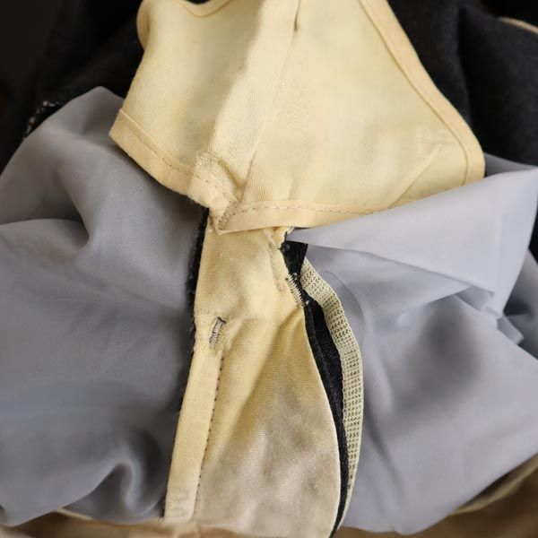 DAKS ダックス センタープレス スラックスパンツ 88 ダークグレー メンズ