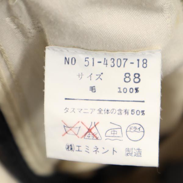 DAKS ダックス センタープレス スラックスパンツ 88 ダークグレー メンズ