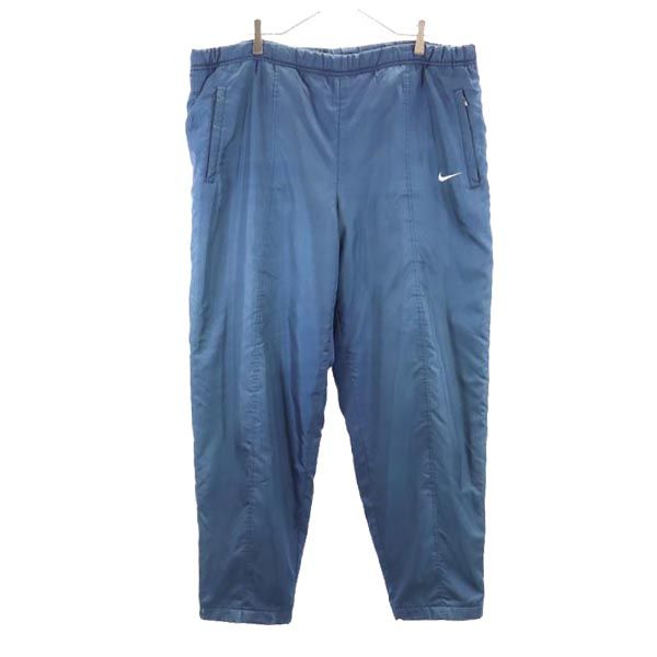 NIKE ナイキ 90s 00s 白タグ オールド 中綿 ロングパンツ XL ブルー系 スポーツ メンズ