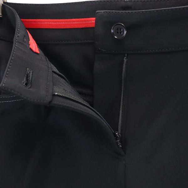 LANVIN ランバン 日本製 クロップドパンツ 36 ブラック系 ロゴ レディース