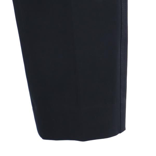 LANVIN ランバン 日本製 クロップドパンツ 36 ブラック系 ロゴ レディース