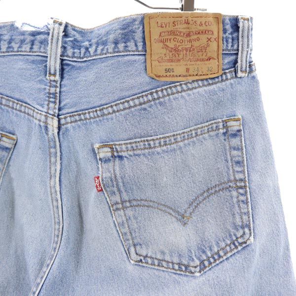 Levi's リーバイス 90s USA製 501 クロップド デニムパンツ w34 カットオフ ボタンフライ ジーンズ メンズ