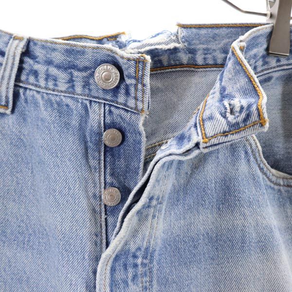 Levi's リーバイス 90s USA製 501 クロップド デニムパンツ w34 カットオフ ボタンフライ ジーンズ メンズ