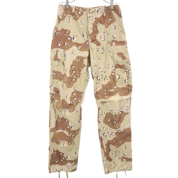 US ARMY アメリカ軍 80s DLA チョコチップ ミリタリー カーゴパンツ XS ベージュ系 カモフラ メンズ