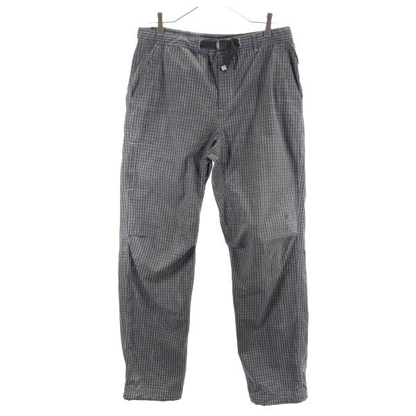 Columbia コロンビア チェック柄 アウトドアパンツ M グレー×ネイビー メンズ